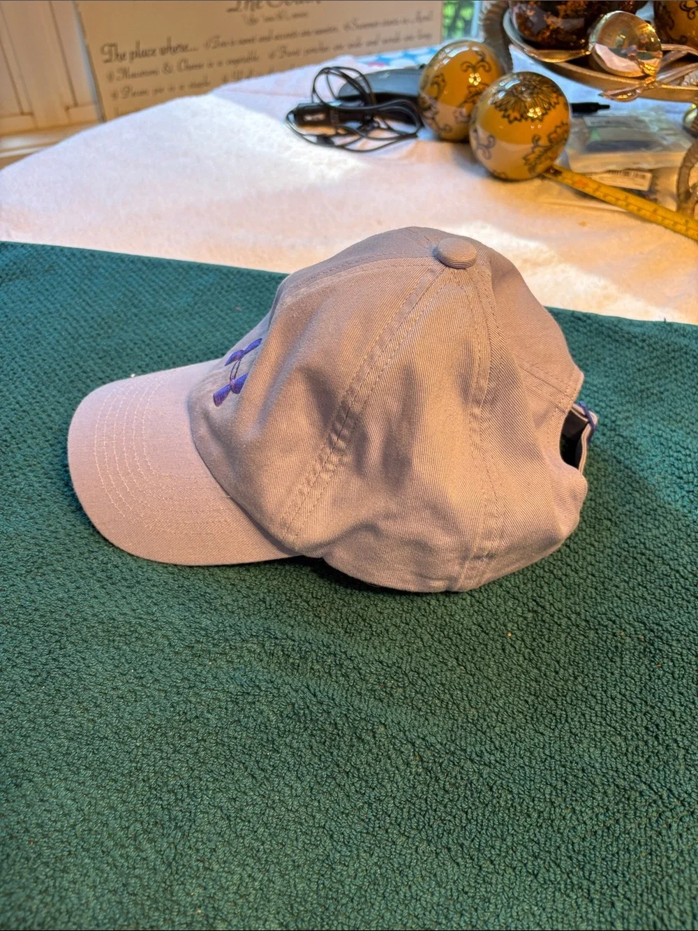 Under Armour Youth 100% Cotton Purple Ball Cap with Embroidered Logo